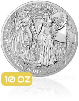 Columbia und Germania 10 OZ 2019 Germania Mint