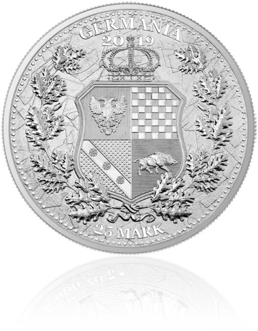 Columbia und Germania 5OZ Silbermünze