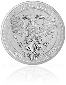 Germania Mint Chestnut Leaf 1 OZ 2021 Silver Coin
