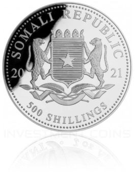 Somalia Elefant 5 OZ Silbermünze 2021